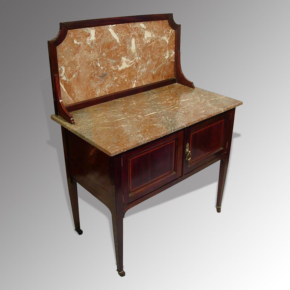 Edwardian Marble topped Washstand Antique Furniture