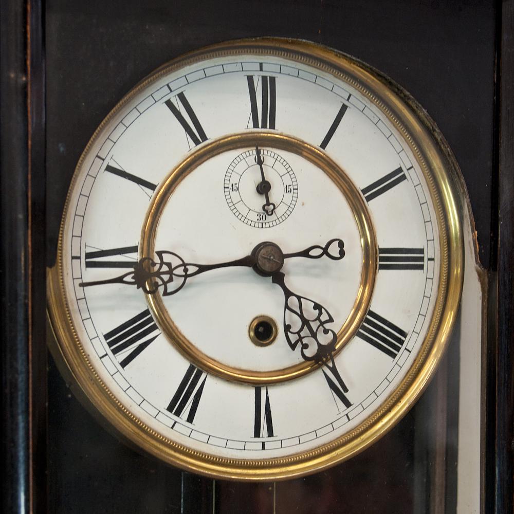 Timepiece "Vienna Regulator" weight driven wall clock Antique Clocks