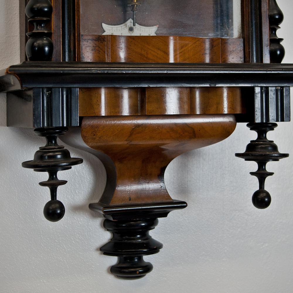 Timepiece weight driven" Vienna Regulator" Antique Clocks