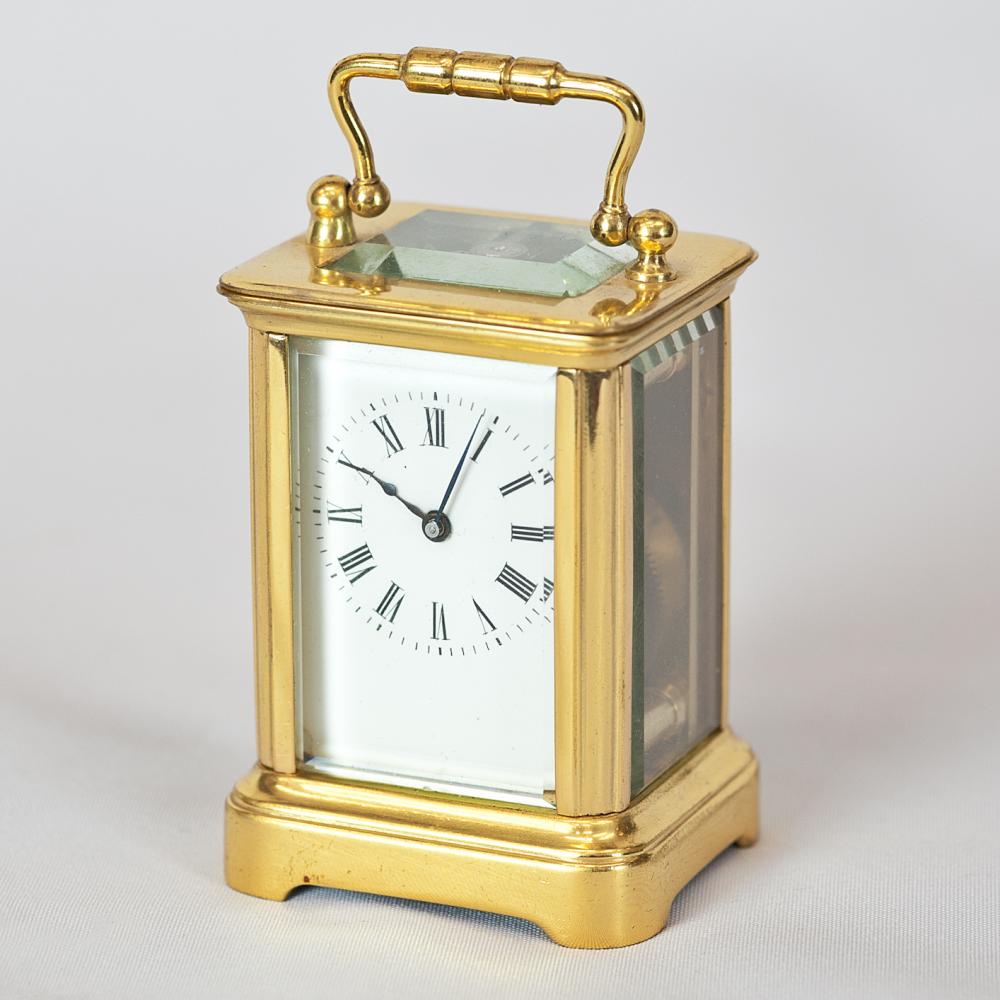 Miniature timepiece carriage clock - Antique Clocks
